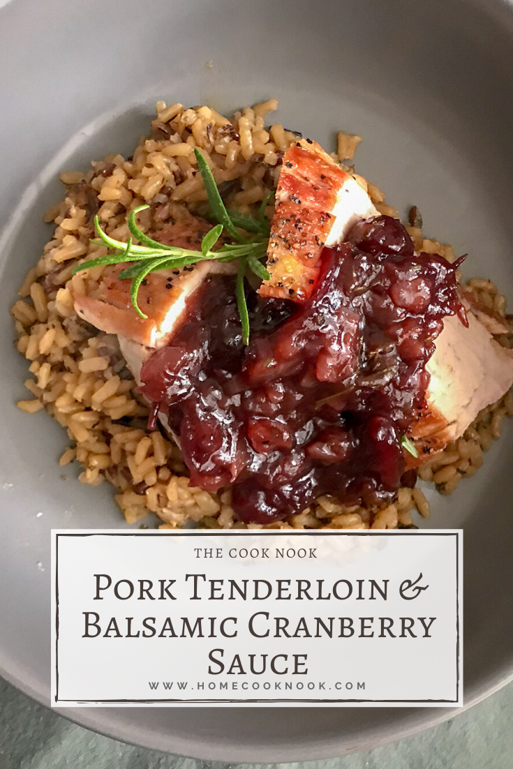 Pork Tenderloin & Balsamic Cranberry Sauce