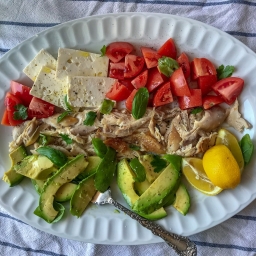 Basil Avocado Chicken Salad
